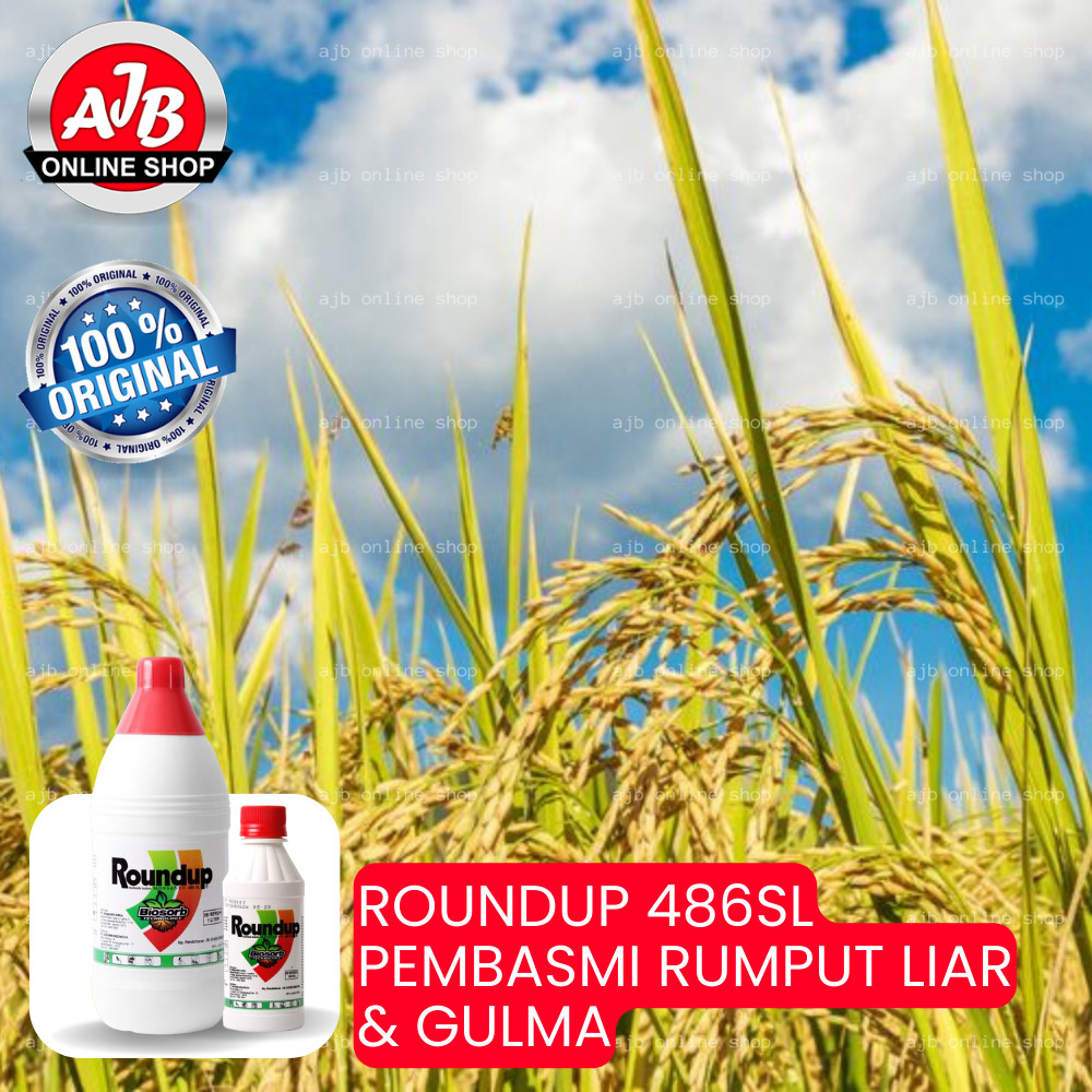 Jual Roundup 486Sl Herbisida Obat Pembasmi Rumput Liar & Gulma 200Ml ...