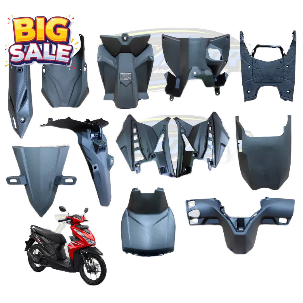 Jual BISA ECERAN SATUAN Cover Body Kasar Honda Beat Street Beat Deluxe ...