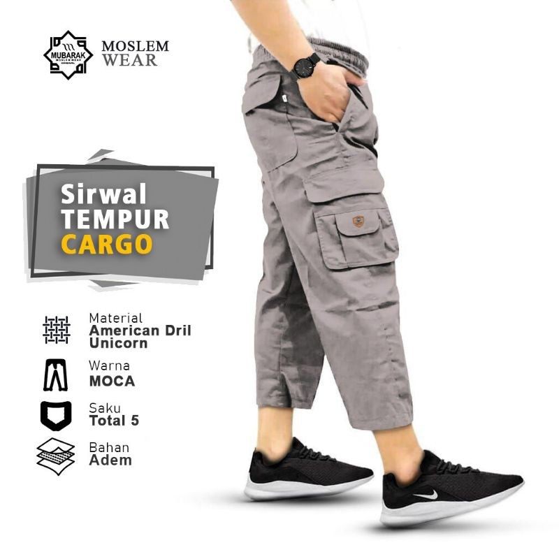Jual Celana Sirwal Tempur Cargo Pria Dewasa Uk M. L. XL. XXL MOSELEM ...