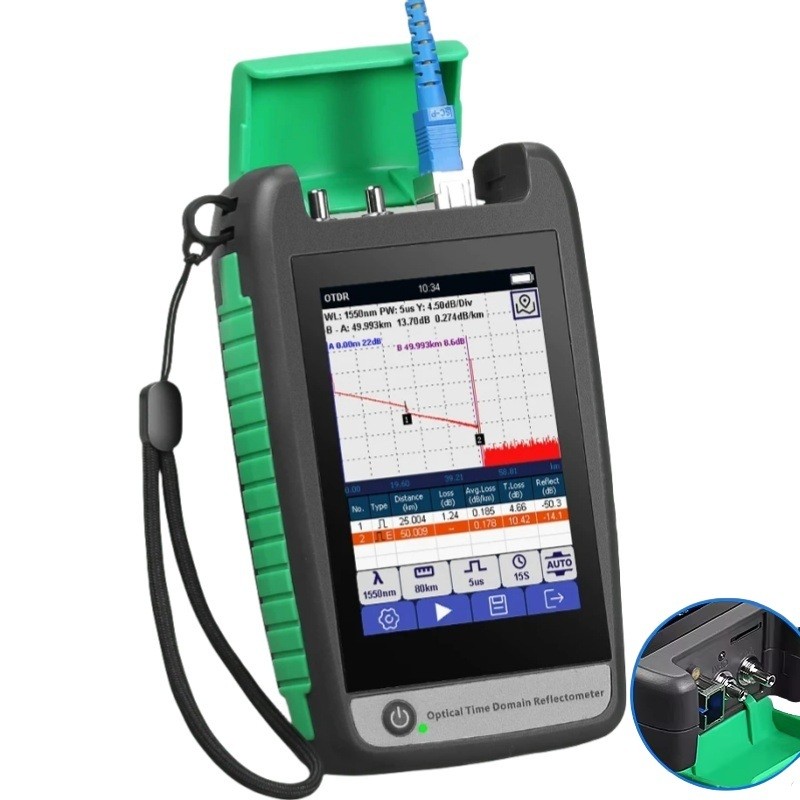 Jual Mini OTDR AUA-18/180/161A/U Optical Time Domain Reflectometer 1310 ...
