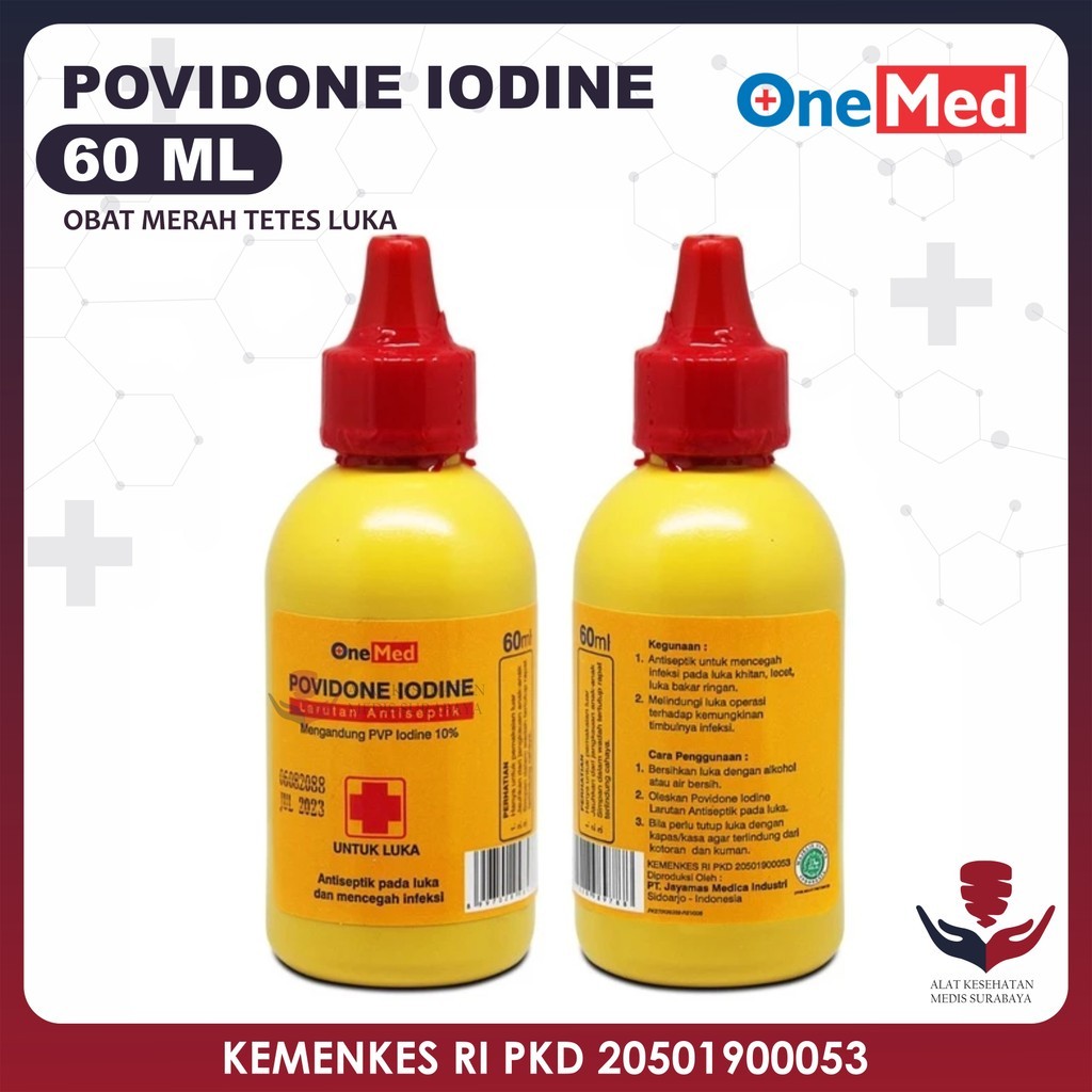 Jual Ecodine Povidone Iodine 60 ml OneMed Obat Luka Merah Sejenis ...