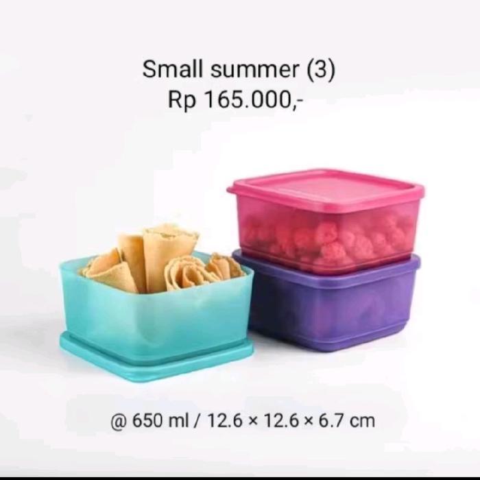 Jual Tupperware small summer fresh 650ml / toples lebaran kue kering ...