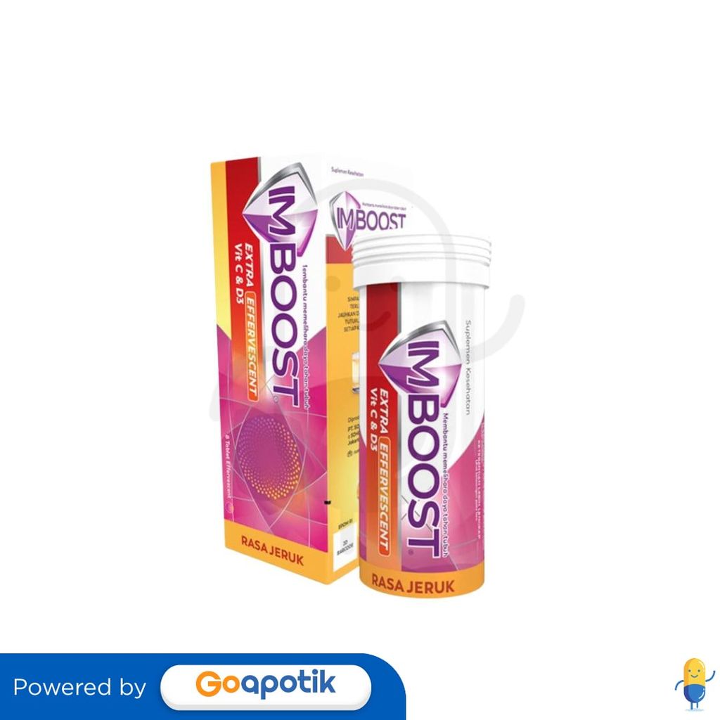 Jual Imboost Extra Vit C & D3 Rasa Jeruk Tube 8 Tablet Effervescent ...