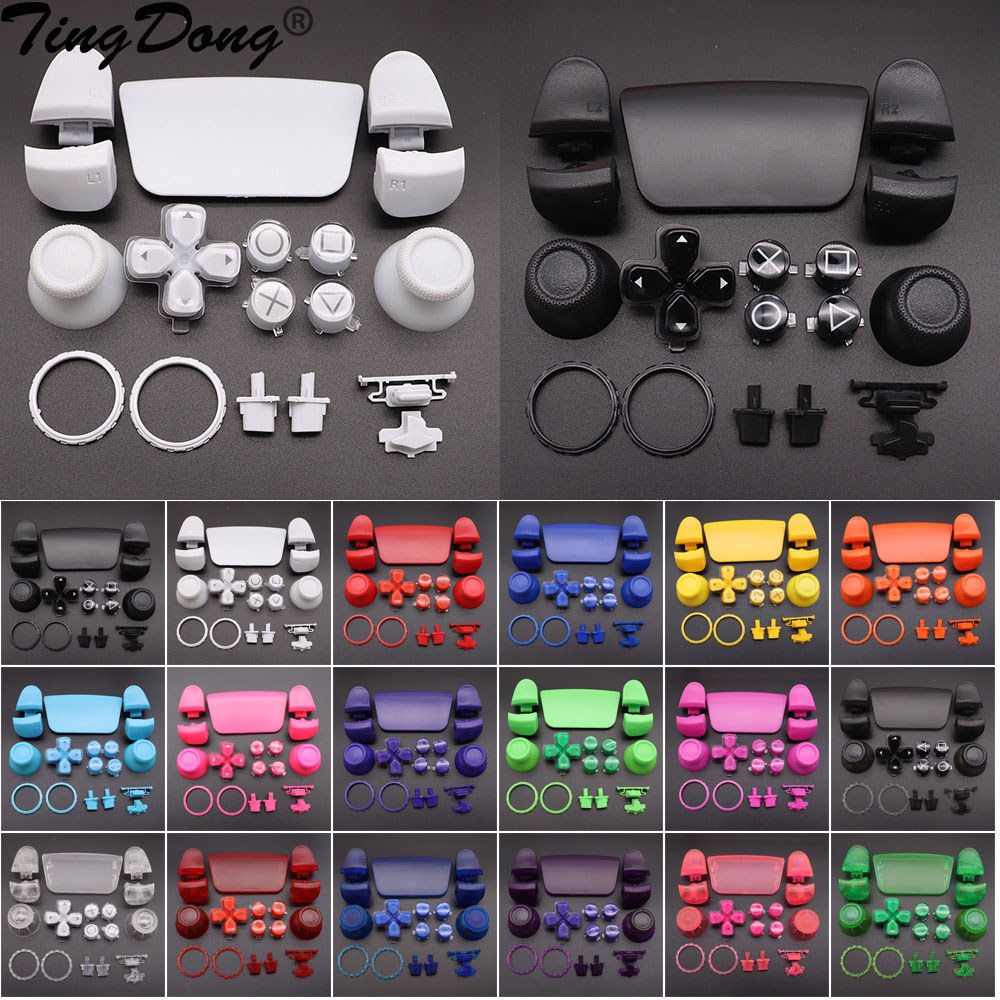 Jual For PS5 Controller Dpad and ABXY Jelly Button R1 L1 R2 L2 rection ...