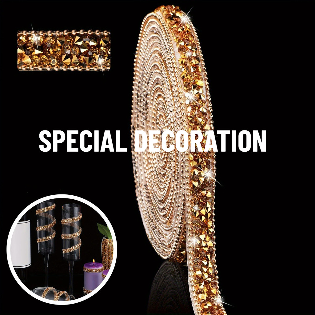 Jual 100cm Diamond Sheet Strip DIY Aksesoris Perhiasan - Motif Acak ...