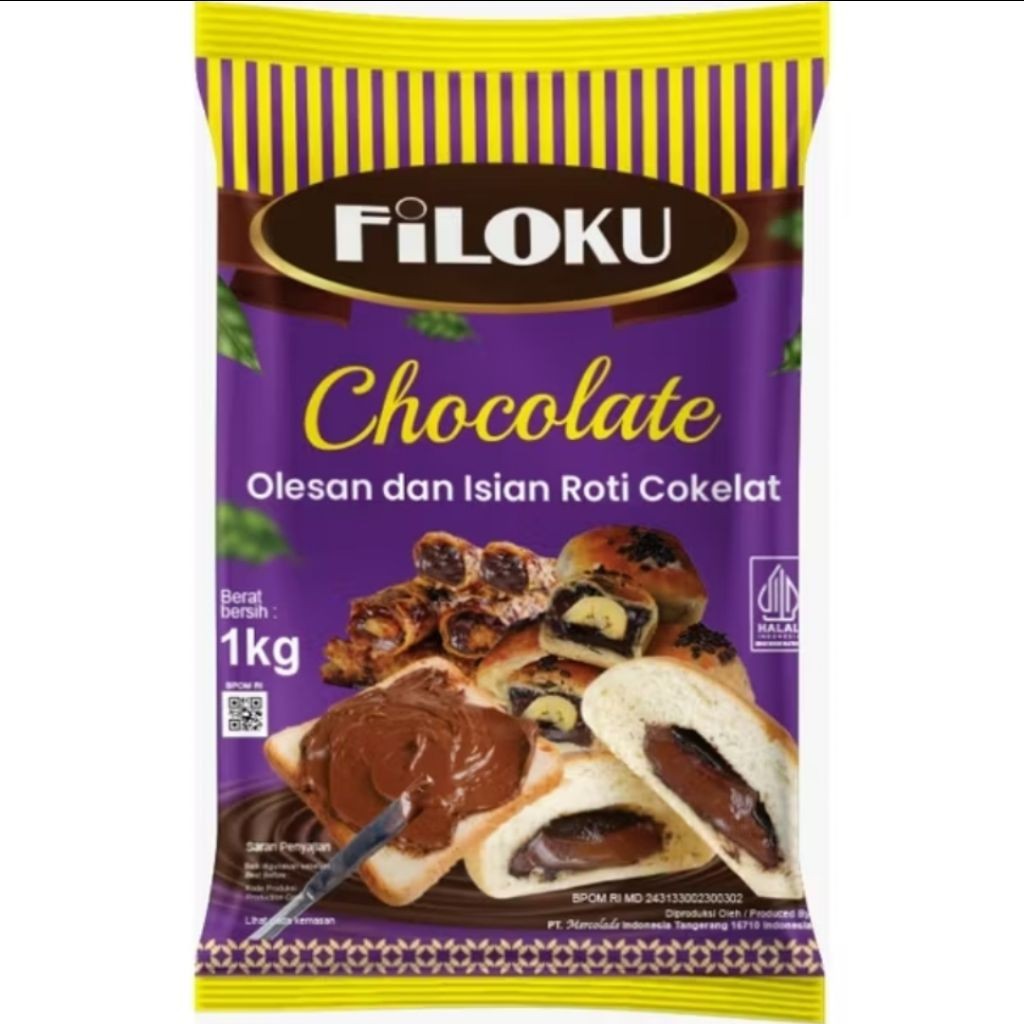 Jual ASLI FILOKU Coklat Filling 1kg - Isian / Selai Roti Donat | Shopee ...