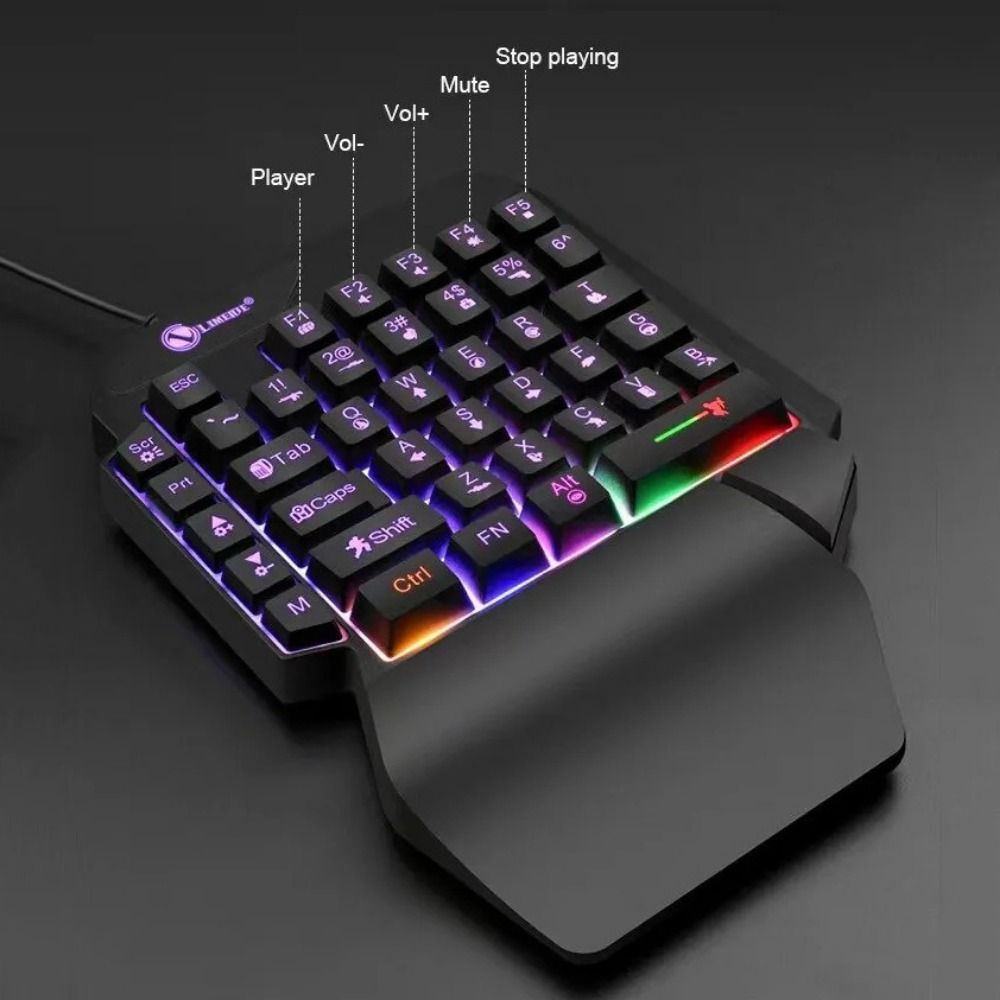 Jual Single Handed Numpad Mini One Handedly Keyboard USB Ultra-slim ...