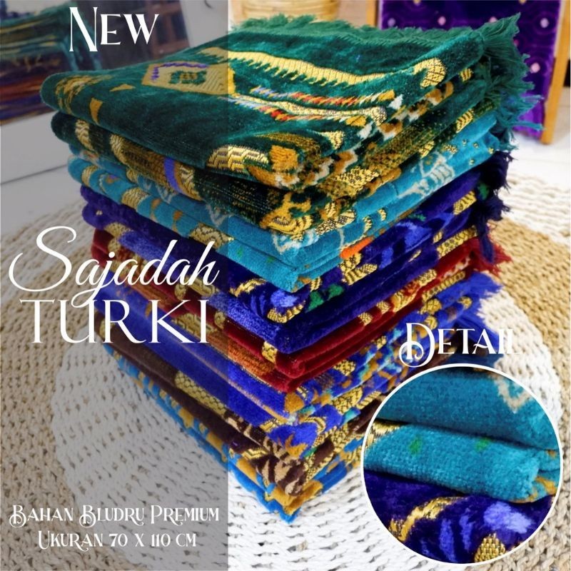 SAJADAH TURKY SPIGEL UK 70×110 LEMBUT TEBEL