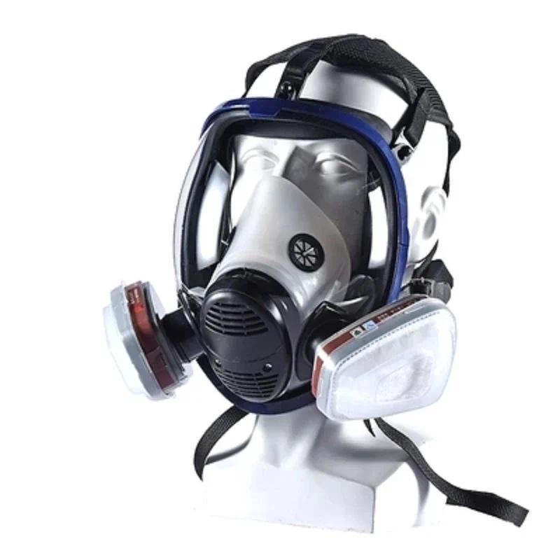 Jual Chemical mask 6800 1517 in 1 gas mask dust respirator paint ...
