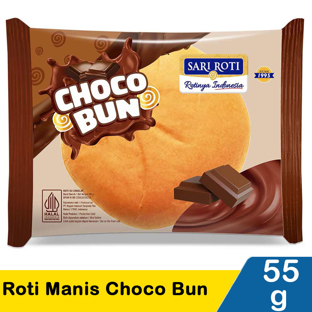 Jual SARI ROTI ROTI MANIS CHOCO BUN 55g | Shopee Indonesia