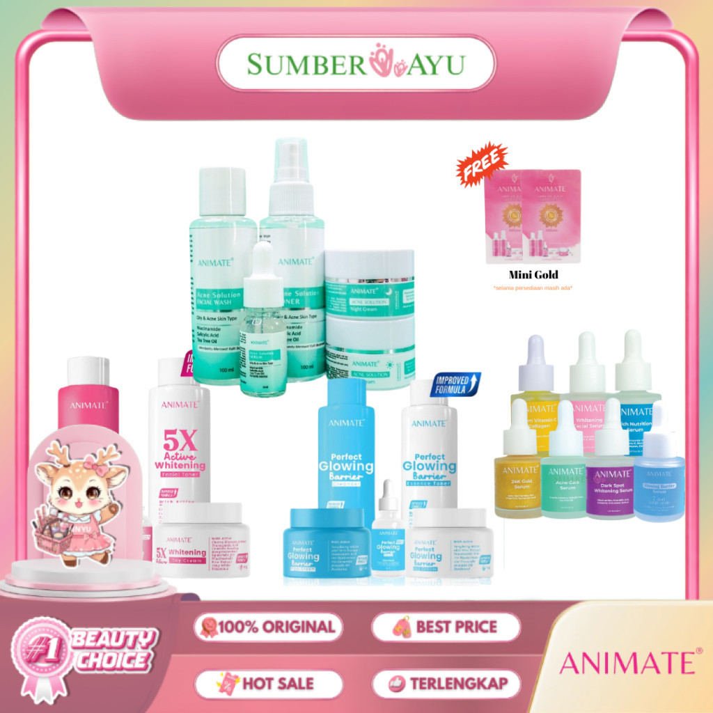 Jual ANIMATE PAKET WAJAH | ANIMATE SKINCARE SERIES | ANIMATE INSTANT ...