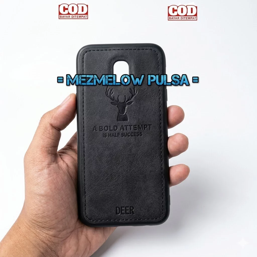Hard Case Casing Bahan Kain Kanvas Leather Case SAMSUNG J3 PRO / SAMSUNG J3 2017