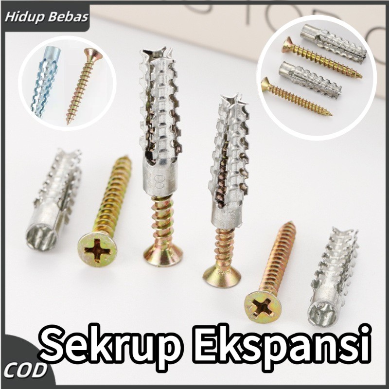 Jual Angkur Baut Tembok Sekrup M6/M8 Expansion Expansion Anchor Skrup ...