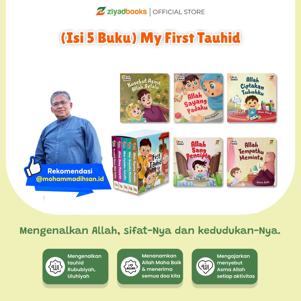 Jual (Isi 5 Buku) - Ziyadbooks - Buku Mini Boardbook Bayi - My First ...