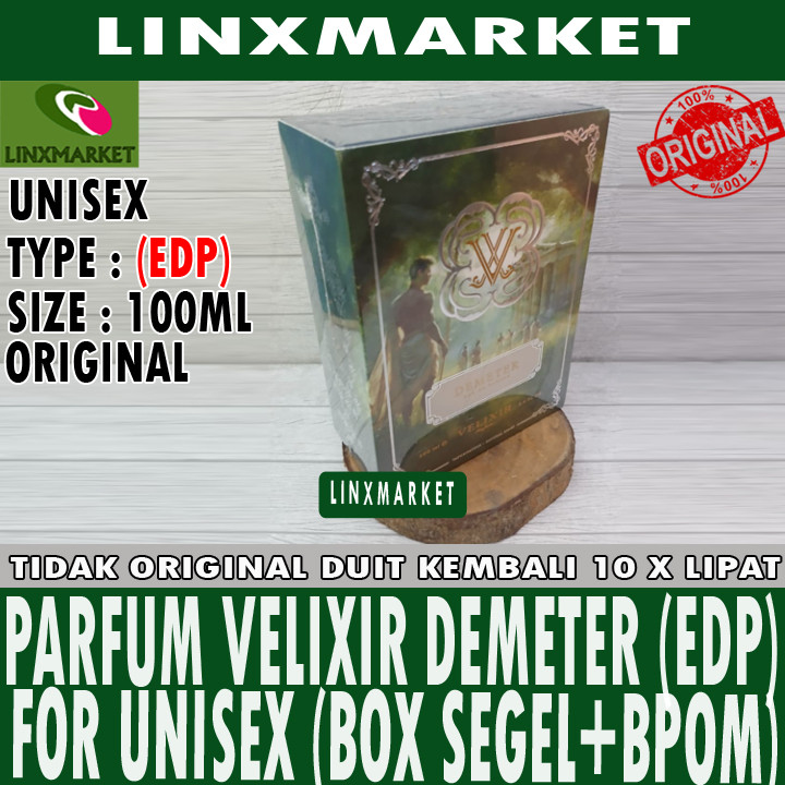 Jual LINXMARKET - VELIXIR DEMETER FOR UNISEX EDP 100ML (BOX SEGEL ...