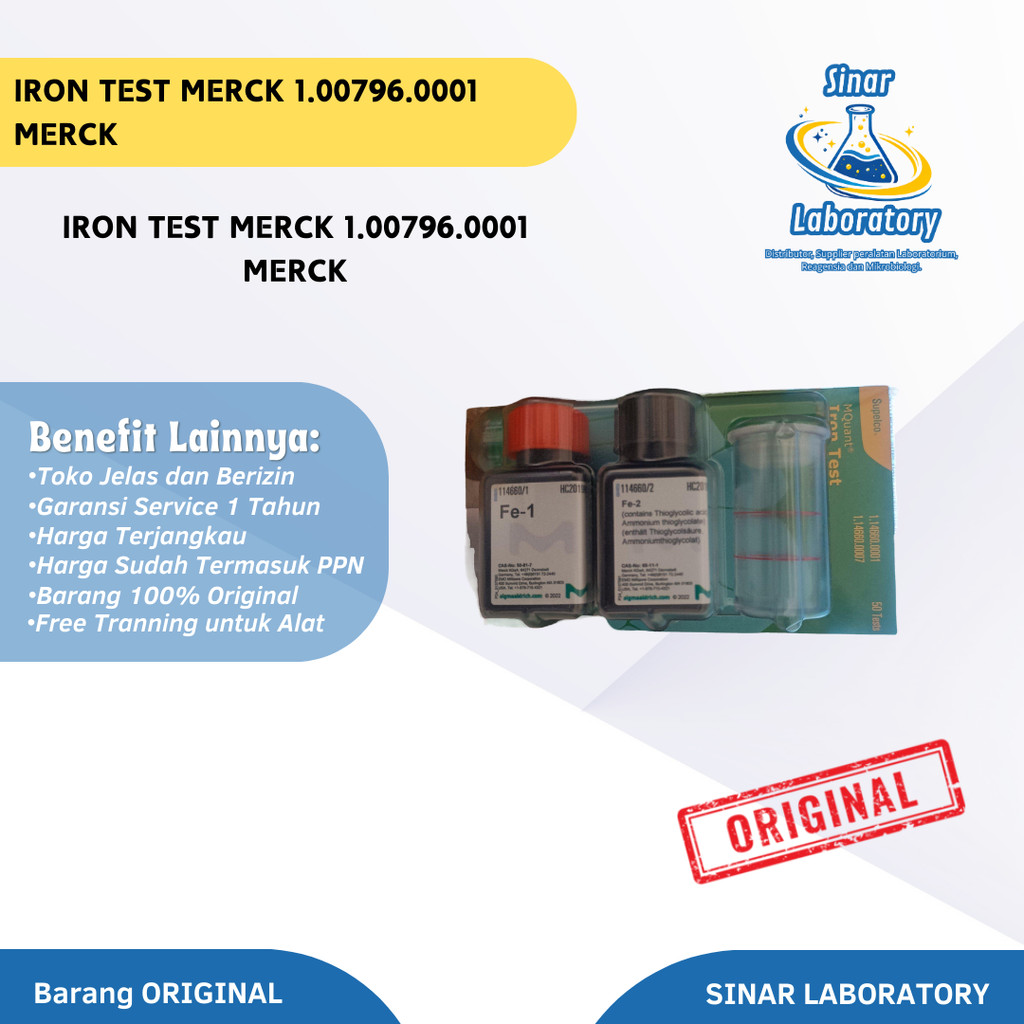 Jual Iron Test Merck 1.00796.0001 Merck | Shopee Indonesia
