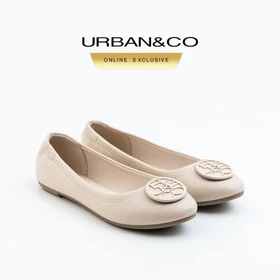 URBAN CO Basic Flat Shoes Wanita Sepatu Slip On Flatshoes Cewek Kenji