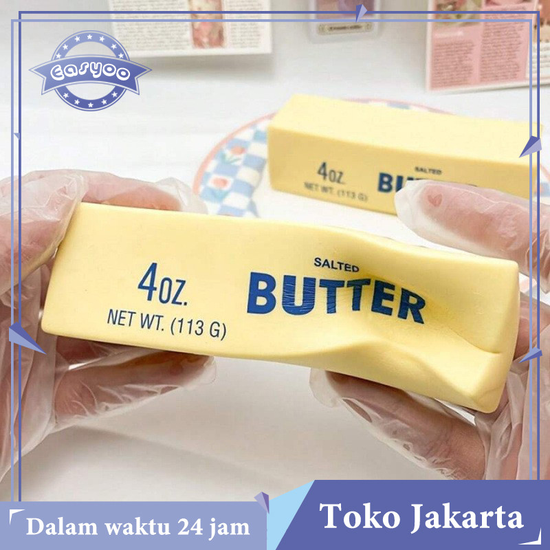 Jual Slow Rising Squishy Mini Butter Bar Rasa Butter Asin Tekstur Super ...