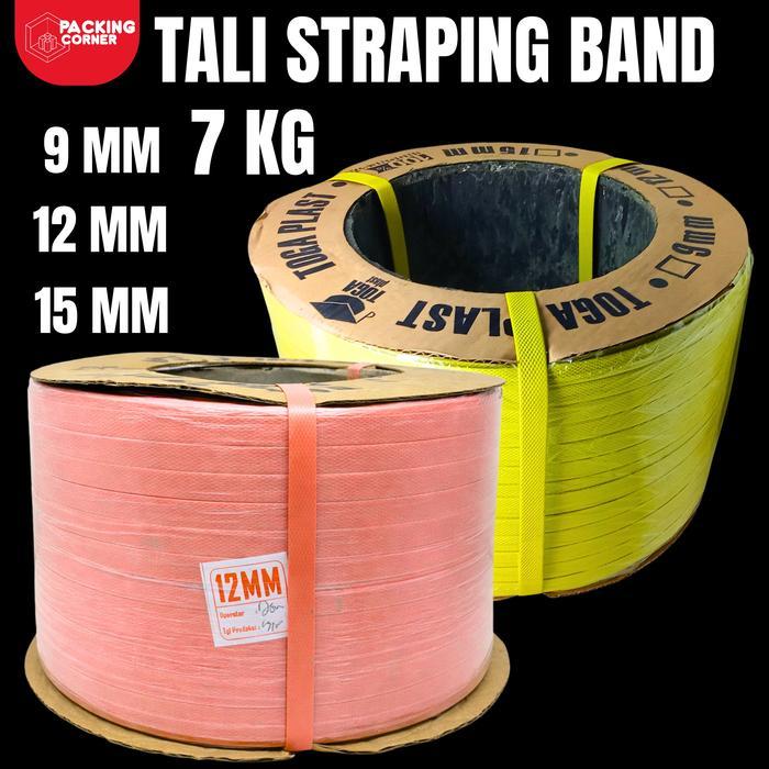 Jual Tali Strapping Band 9MM 12MM 15MM 7KG Tali Klem Packing Dus Karton ...