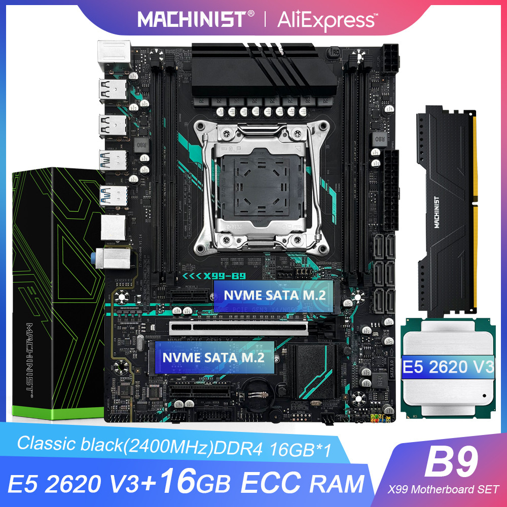 Jual MAINIST X99 Motherboard LGA 2011-3 Xeon E5 2620 V3 CPU Processor ...