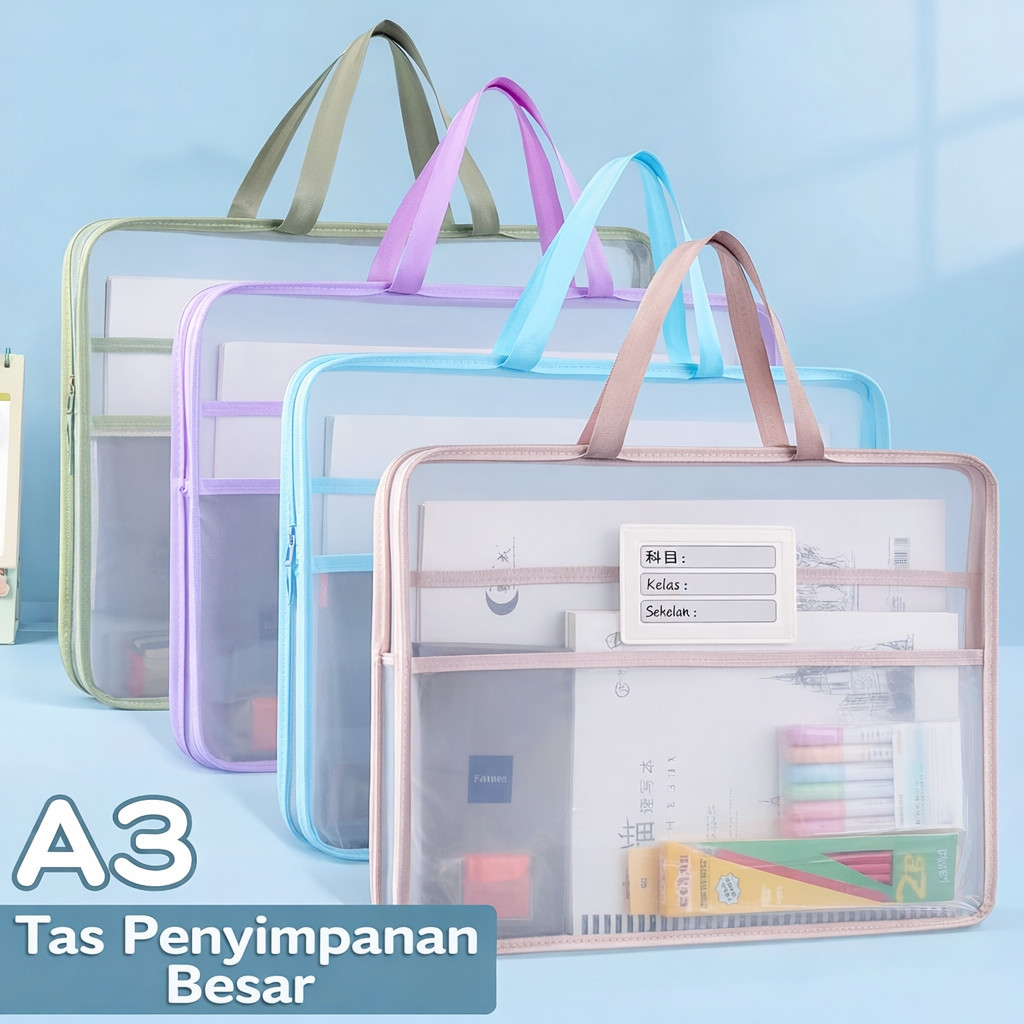 Jual ST005 Tas Dokumen A4 Besar Map Dokumen File Folder Kapasitas Besar ...