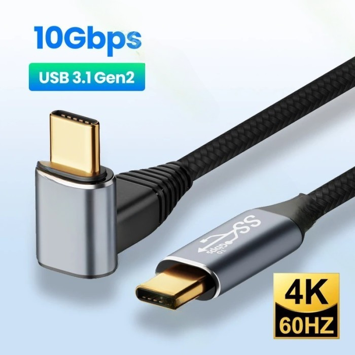 Jual Kabel USB Type C to Type C Thunderbolt 3 PD 100W 10Gbps 4K 60Hz E ...