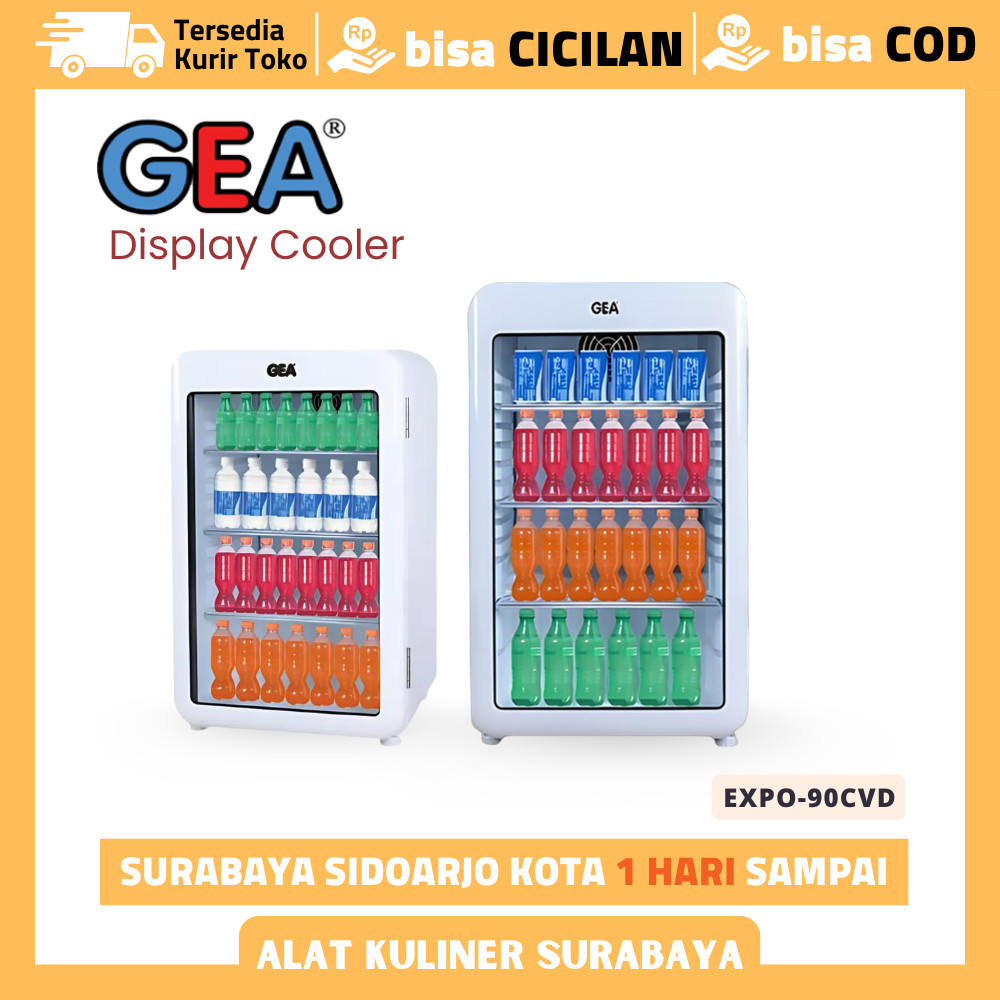 Jual Kulkas 1 Pintu Gea Expo-90CVD Showcase Minibar 95 Liter Display ...