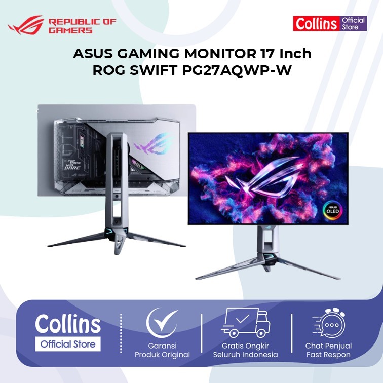 Jual ASUS GAMING MONITOR 27 INCH ROG SWIFT PG27AQWP-W WOLED QHD 2K ...