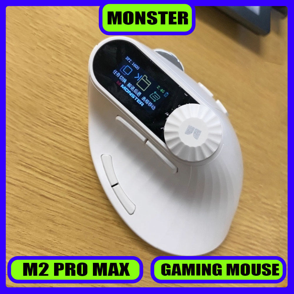 Jual Monster M2 PRO MAX Gaming Mouse Reargeable Dual Mode DPI ...