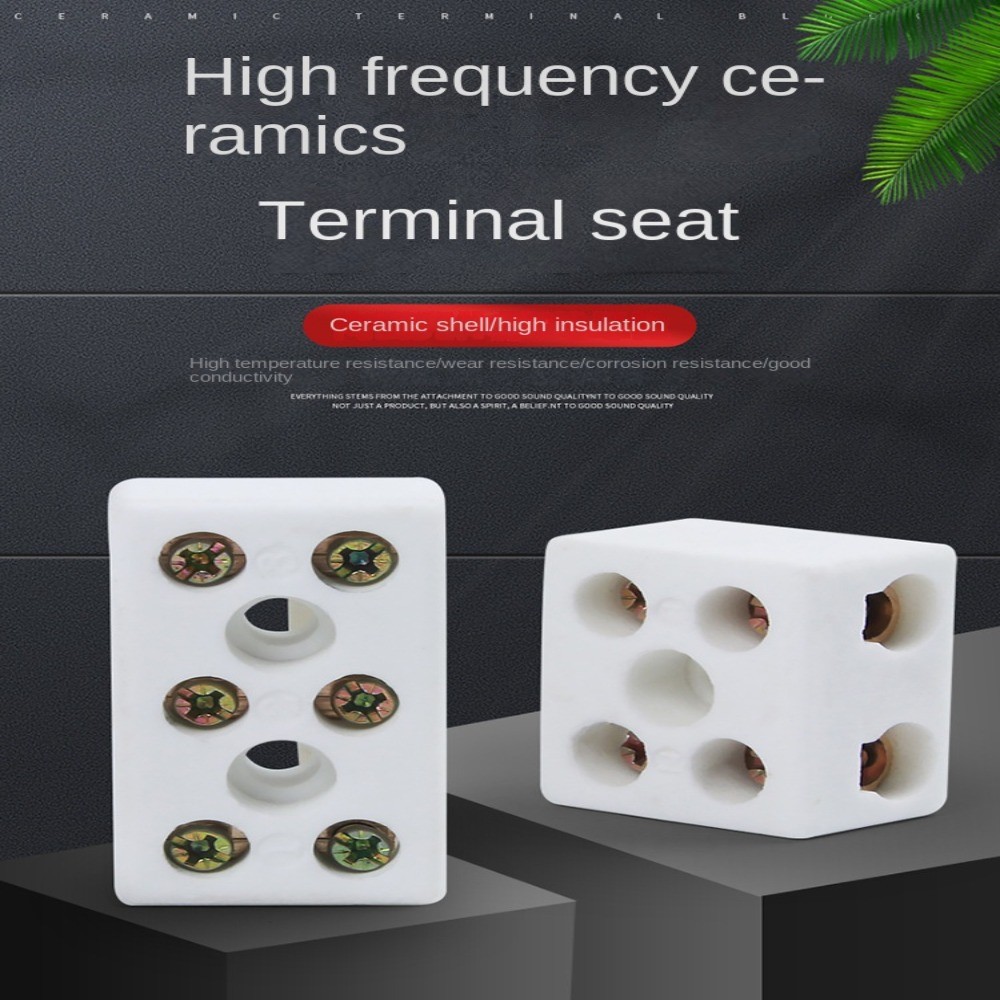 Jual 1 In 1 Out Ceramic Wiring Terminal Block 2 In 2 Out Electrical ...