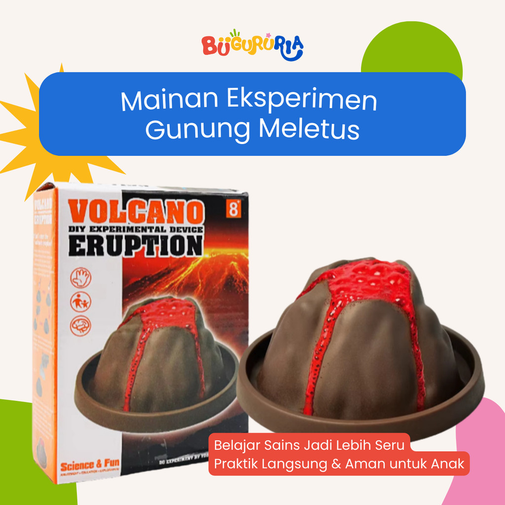 Jual Bu Guru Ria - Alat Peraga IPA Gunung Meletus | Mainan Eksperimen ...