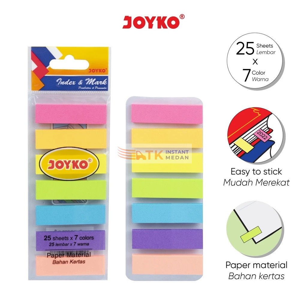 Jual JOYKO IM-32 Index Kertas Sticky Notes Penanda Memo Stick Note ...