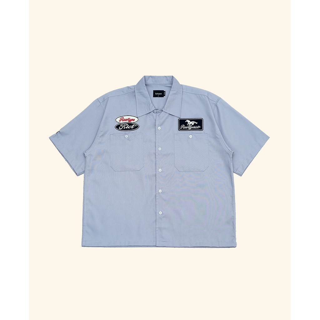 Jual RAWTYPE RIOT Riot Work Shirt Patch - Blue | Shopee Indonesia