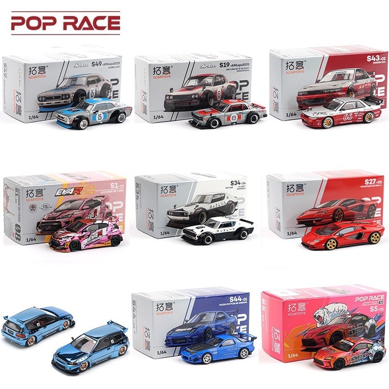 Jual Xcartoys x Pop Race 1:64 EVA RT TYPE-08 087X PANDEM S13 SINGER ...
