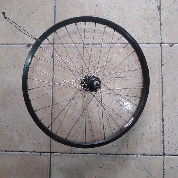 Jual velg rims wheelset 20 genio alloy hitam 36H 406 sepeda lipat bmx ...