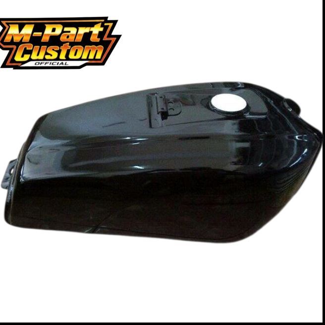 Jual TANGKI MOTOR TANGKI GL 100 STANDAR CAT HITAM GLOSSY MURAH ...