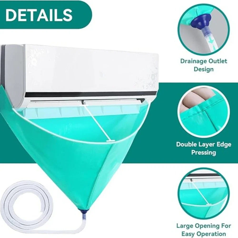 Jual Plastik Cuci AC Waterproof PVC 100x58x45cm Cover Cleaning Air ...