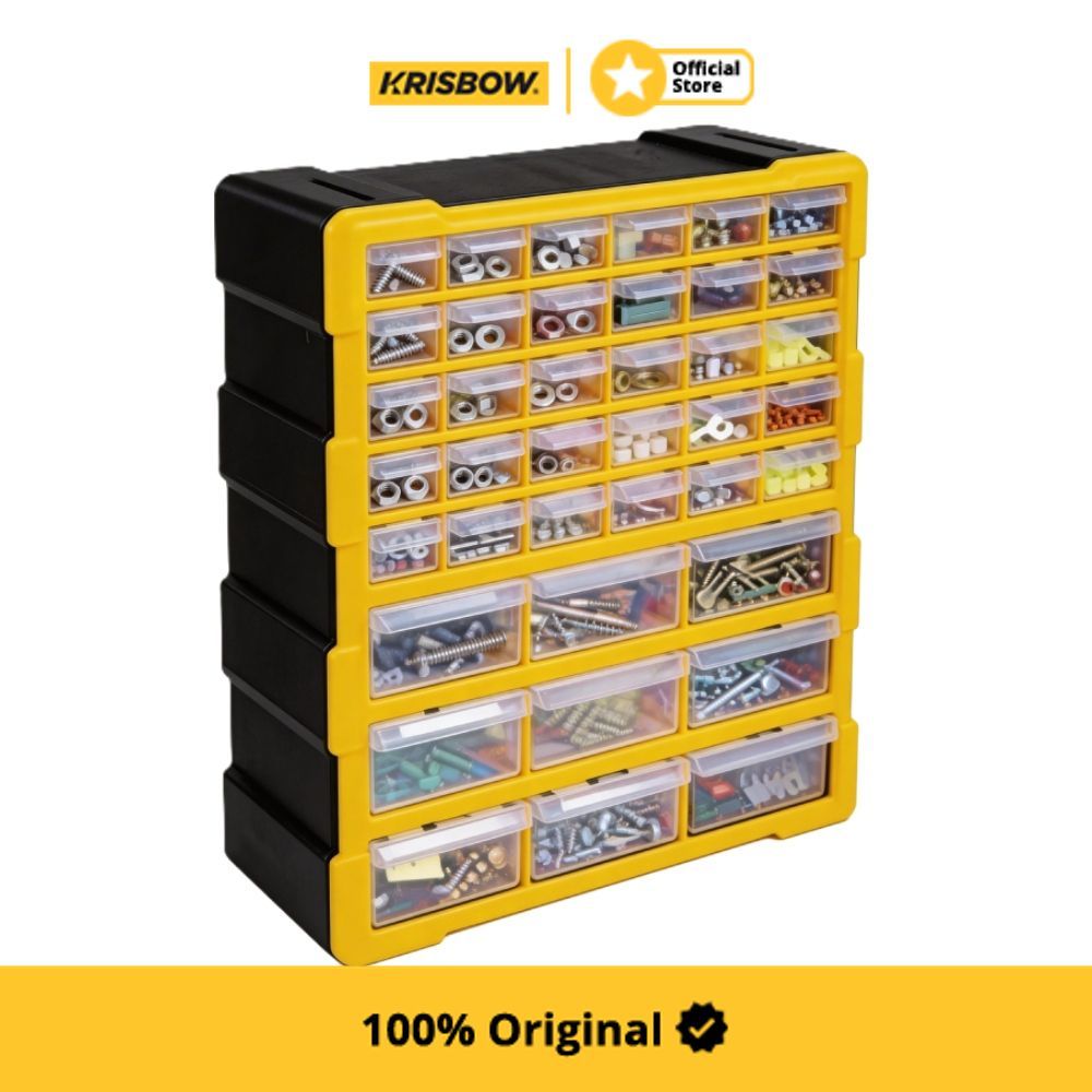 Jual Krisbow Kotak Aksesoris Tool 39 Laci Cabinet 48.5x38.5x16 cm ...