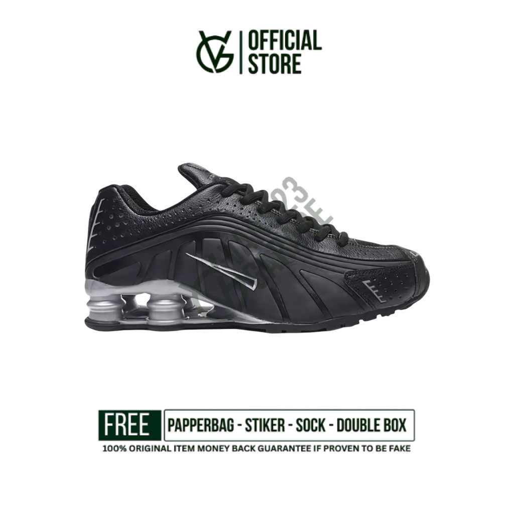 Jual Sepatu Sneakers Nike Shox R4 Grey Black Original BNIB Unisex ...