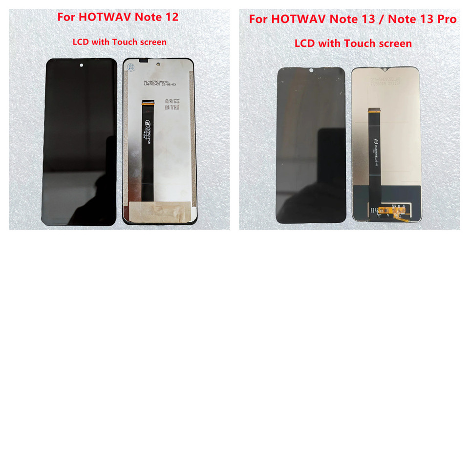 ARSSLY Schermo LCD Per Hotwav Note 13 Pro - Display Full Assembly Con Kit Di Riparazione (Senza Cornice, Nero)