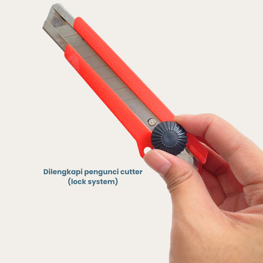 Jual Cutter Besar Davis L-500 Heavy Duty | Utility Knife Pisau Cutter ...