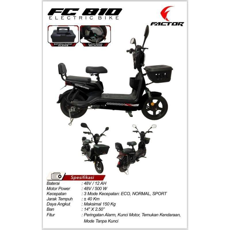 Sepeda Listrik E-BIKE Factor 14" FC-810 by Pacific -- GowesLaju