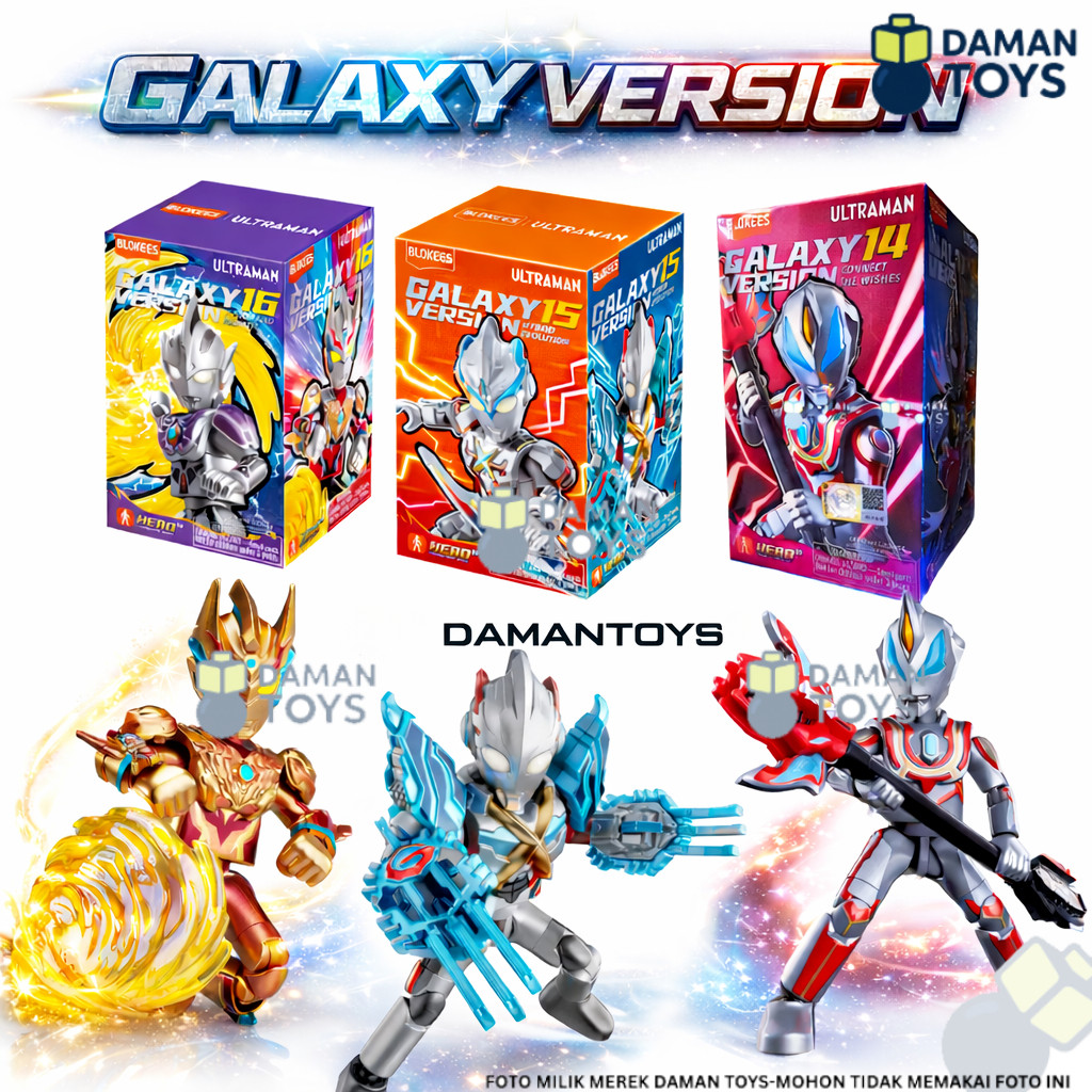 Jual Blind Box Blokees Ultraman Mebius Cosmos Ribut Delta Rise Mainan ...