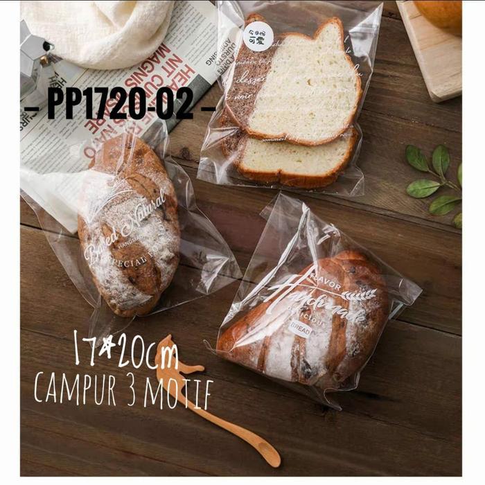 Jual Plastik Roti PP1720-02/ Plastik Roti Sisir/ Donut/ Roti Bun/ Roti ...