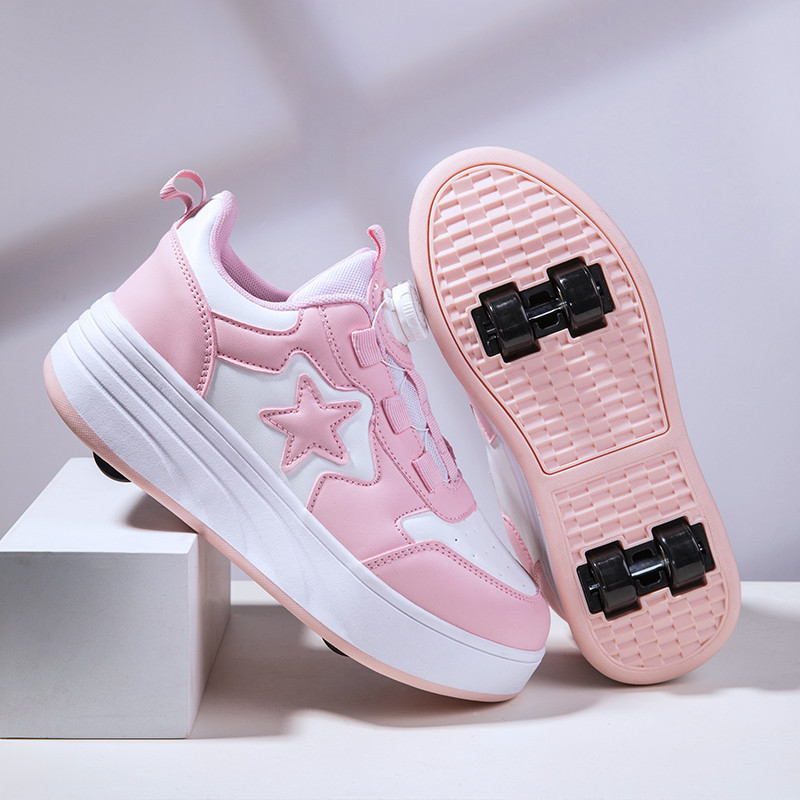 Jual Sepatu roda 4 roda anak laki-laki dan perempuan, sneaker roda ...