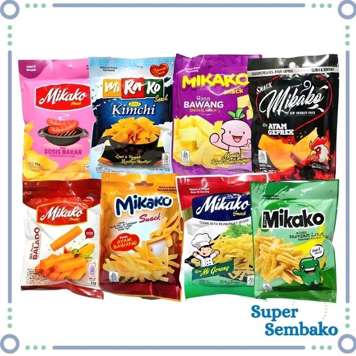 Jual SNACK ASIN / MIKAKO SNACK RASA SAPI PANGGANG SPICY SMOKED BEEF 20g ...