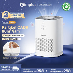 Simplus Air Purifier Mini Pemurni Udara Filter HEPA H11 Timer 8 Jam CADR 80m³/ja