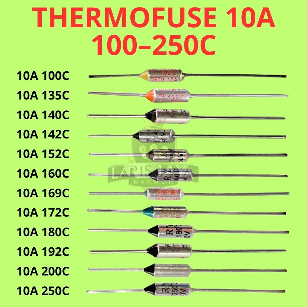 Jual Thermo Fuse 10A 100 - 250C Pengaman Suhu Rice Cooker Oven ...