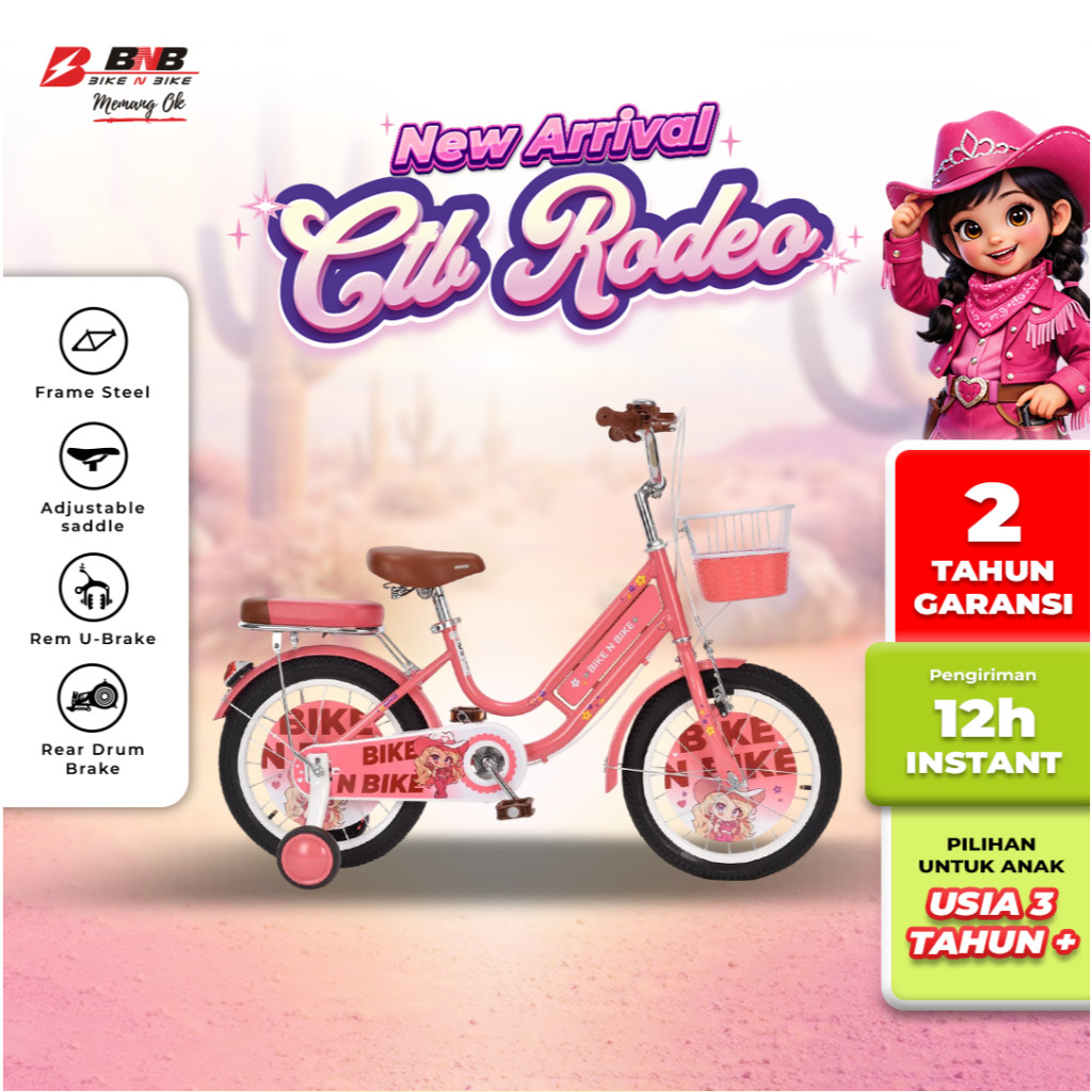Jual BNB (Bike N Bike) - Sepeda Anak Perempuan Usia 3 - 10 Tahun CTB ...