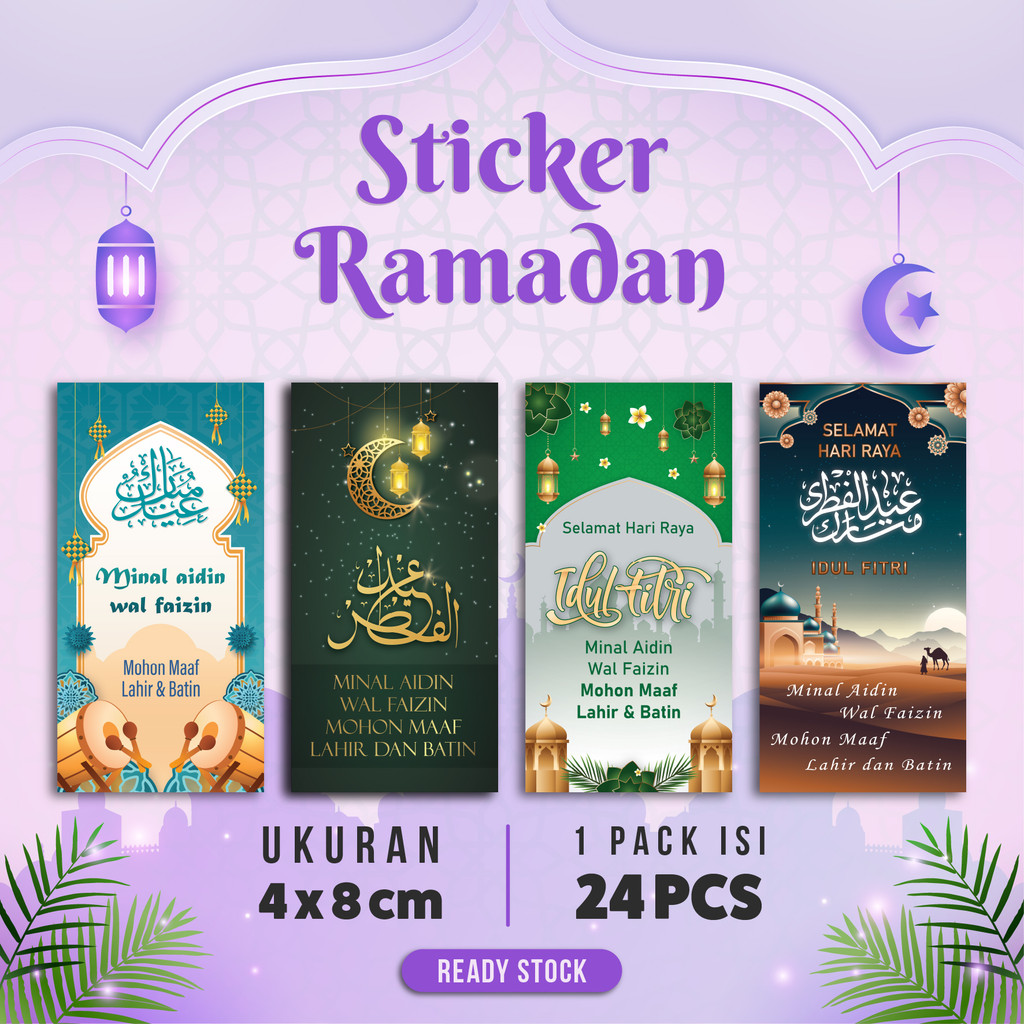 Jual [24pcs] Sticker Segel Ramadhan Idul Fitri Lebaran Mohon Maaf Eid ...